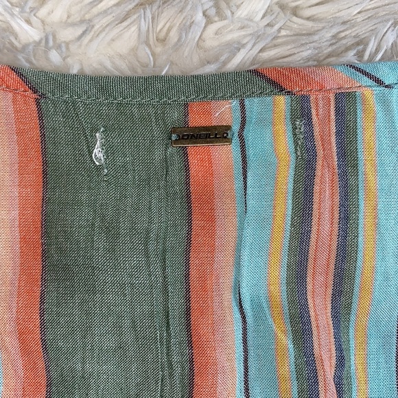 O'NEILL Rosie Long Sleeve Woven Striped Top M - Picture 9 of 9